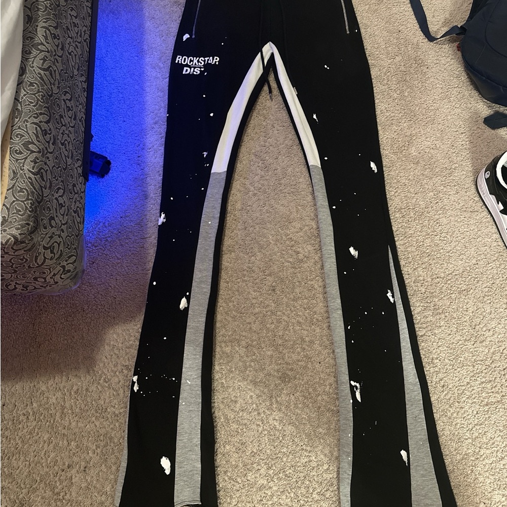 Black and Gray Sweatpants